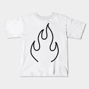 Fire Flame Kids T-Shirt